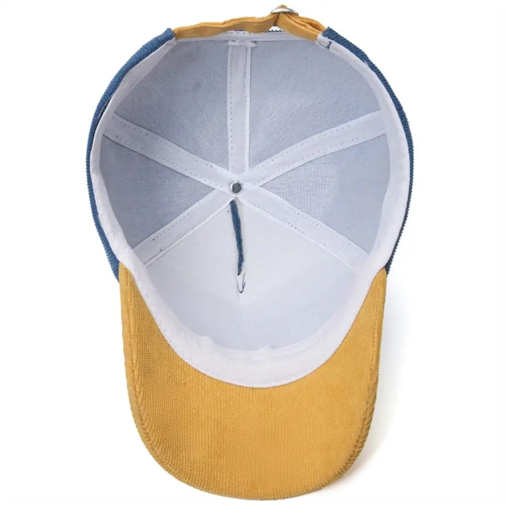 Racer Baby Dinosaur Corduroy Baseball Cap