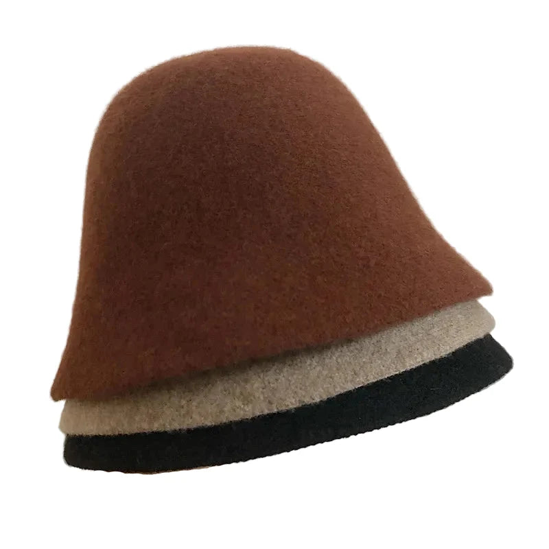 Reboux Women Retro Wool Cloche Hat