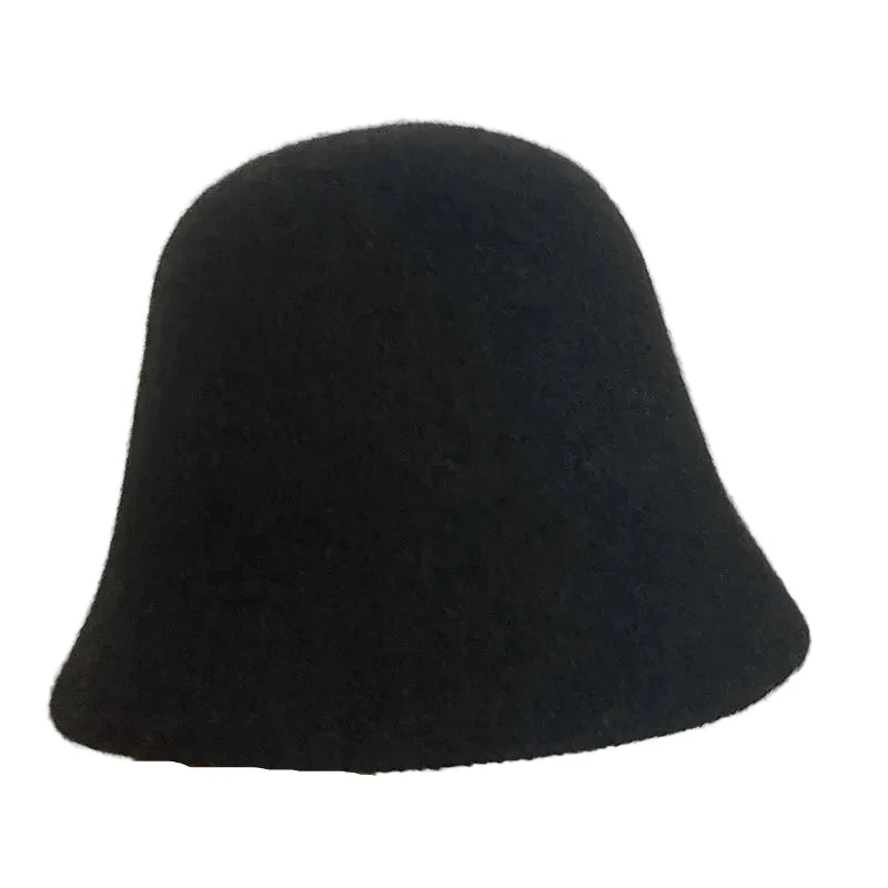Reboux Women Retro Wool Cloche Hat