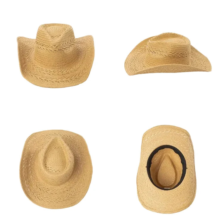 Recife Summer Handmade Straw Western Cowboy Hat