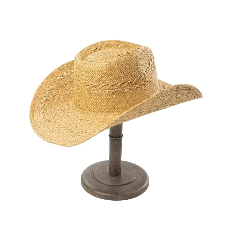 Recife Summer Handmade Straw Western Cowboy Hat