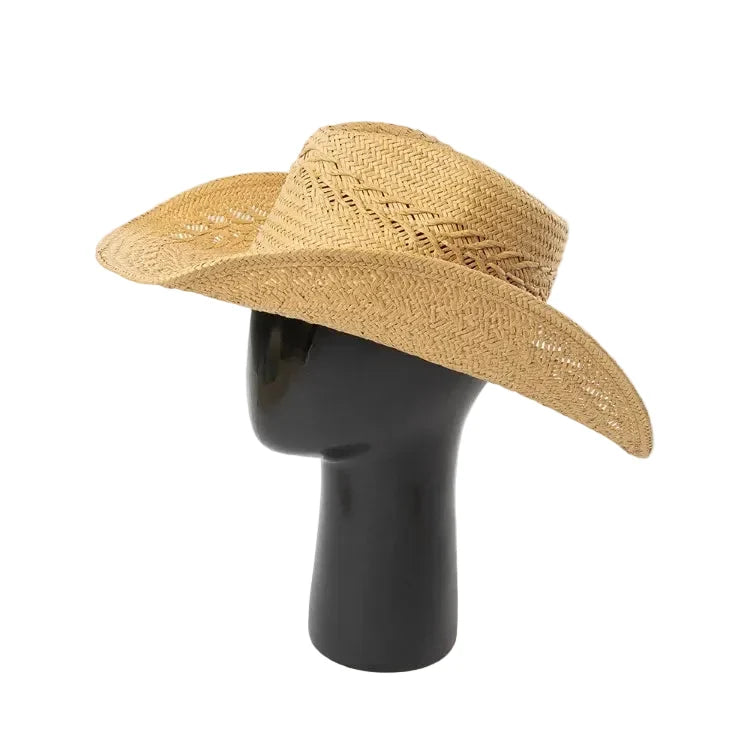 Recife Summer Handmade Straw Western Cowboy Hat