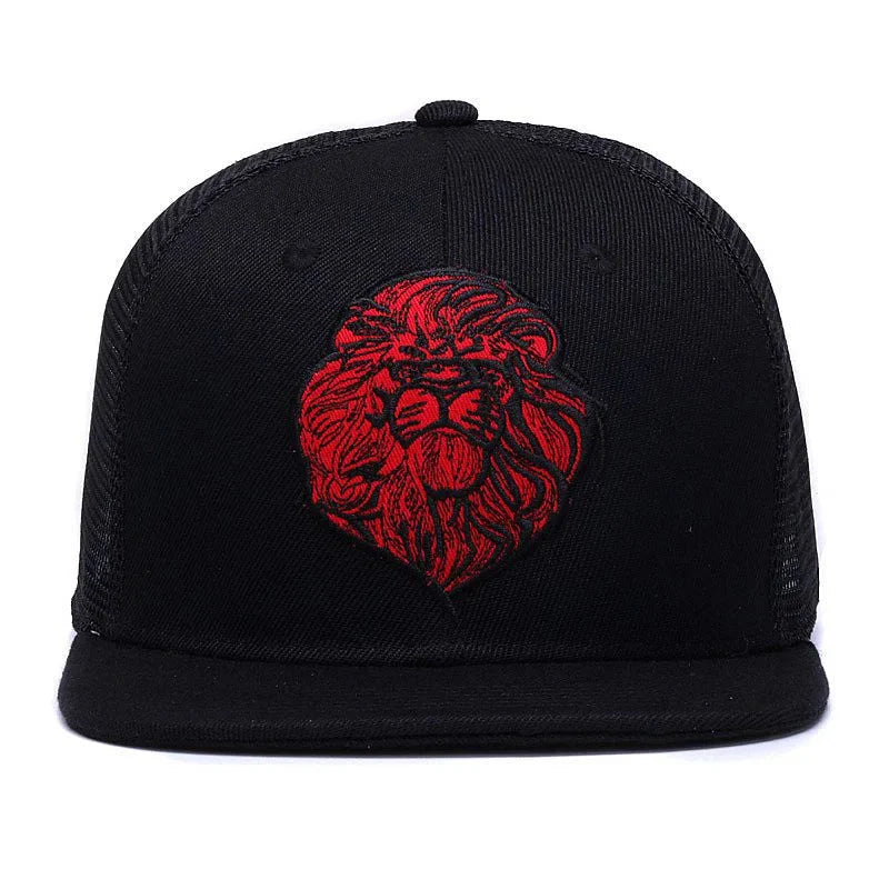 Red Lion Black Trucker Snapback Cap
