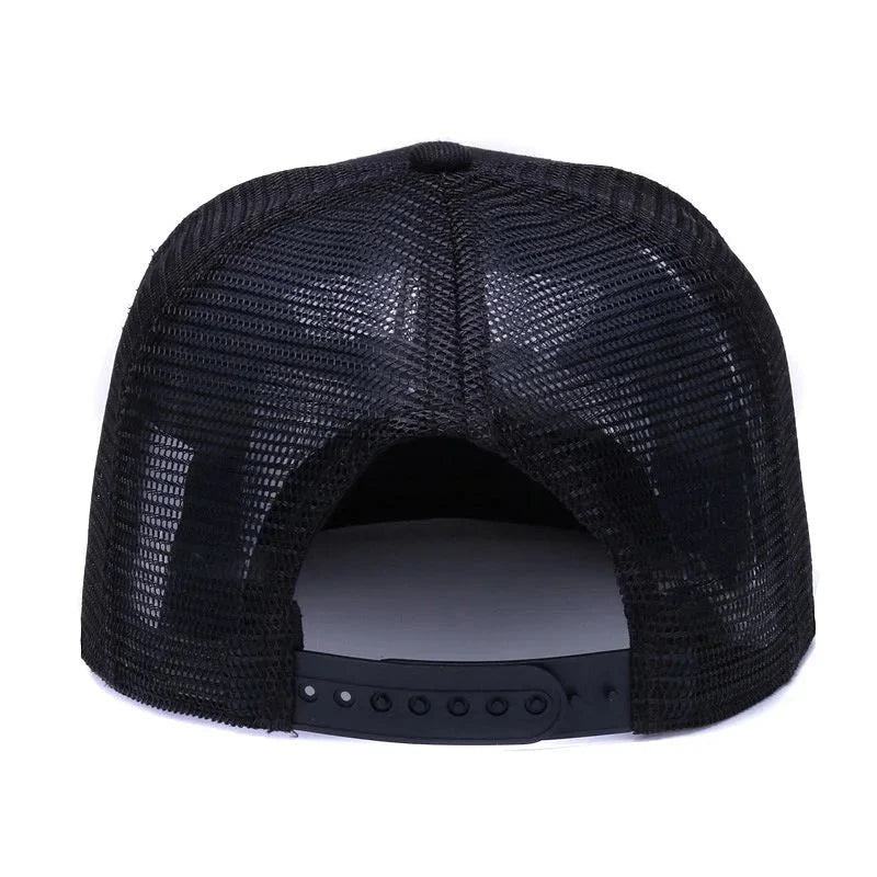 Red Lion Black Trucker Snapback Cap