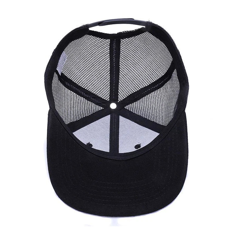 Red Lion Black Trucker Snapback Cap