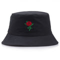 Red Rose Plain Bucket Hat