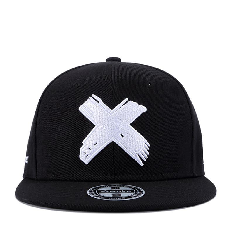 Red X Cotton Snapback Cap