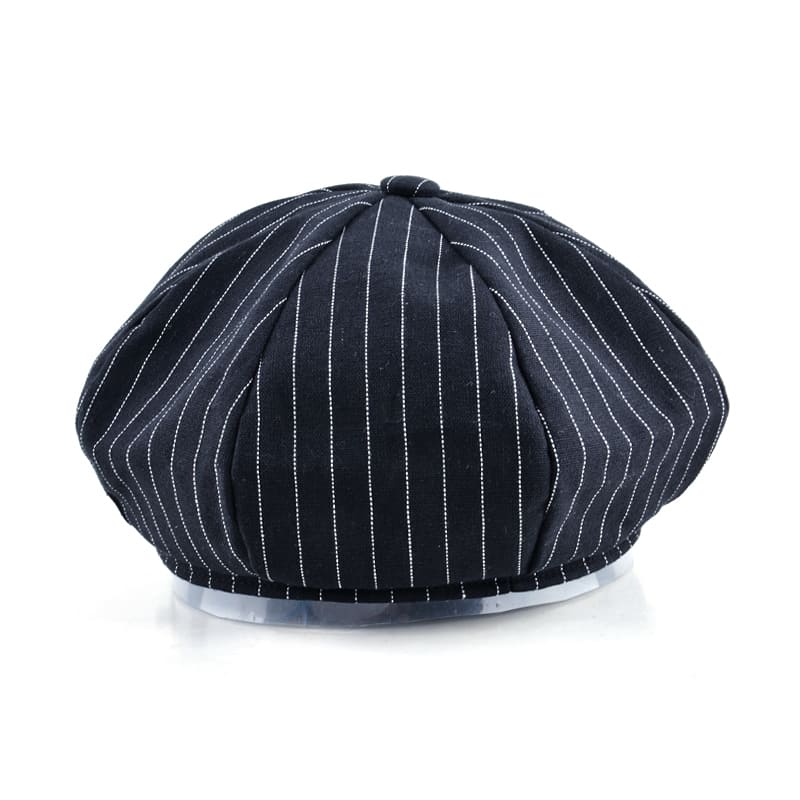 Reims Striped Newsboy Cap