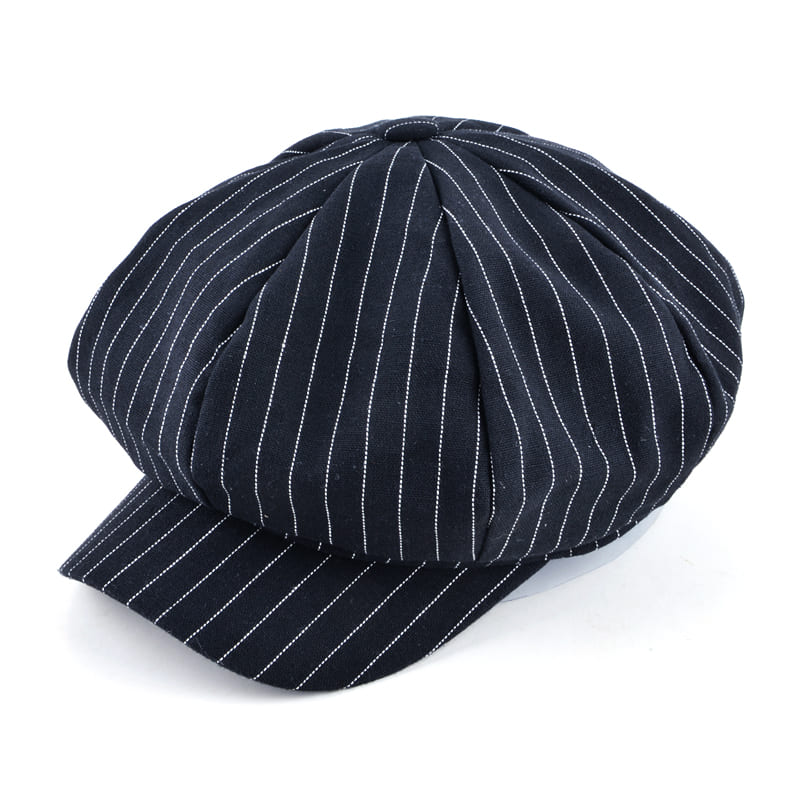 Reims Striped Newsboy Cap