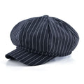 Reims Striped Newsboy Cap