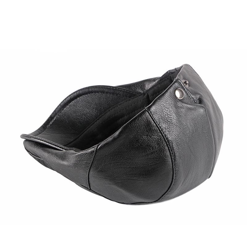 Reims Vintage Leather Flat Cap