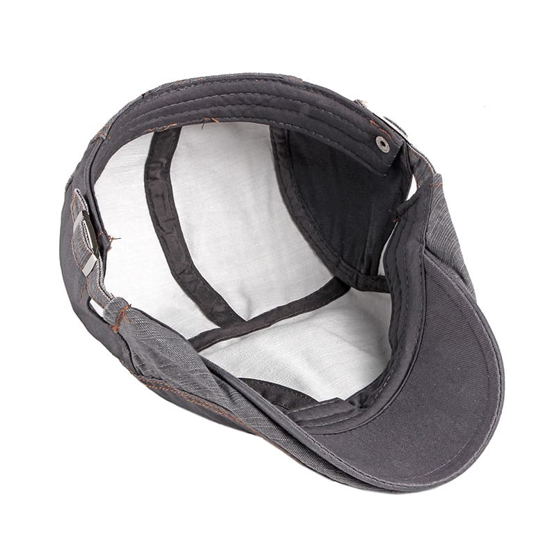 Retro Patchwork Cotton Flat Cap