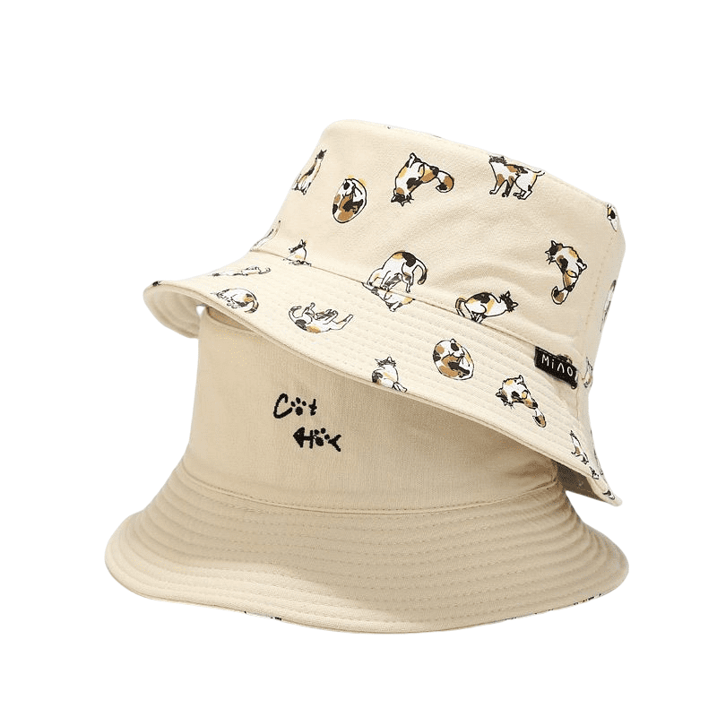 Reversible Cat Bucket Hat