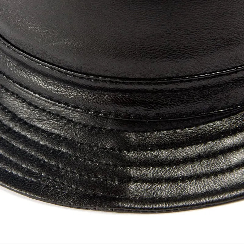 Ricard Genuine Leather Bucket Hat