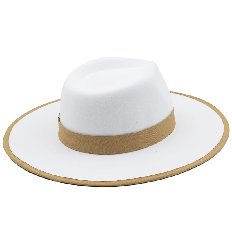 Rimini Feather White Fedora Hat