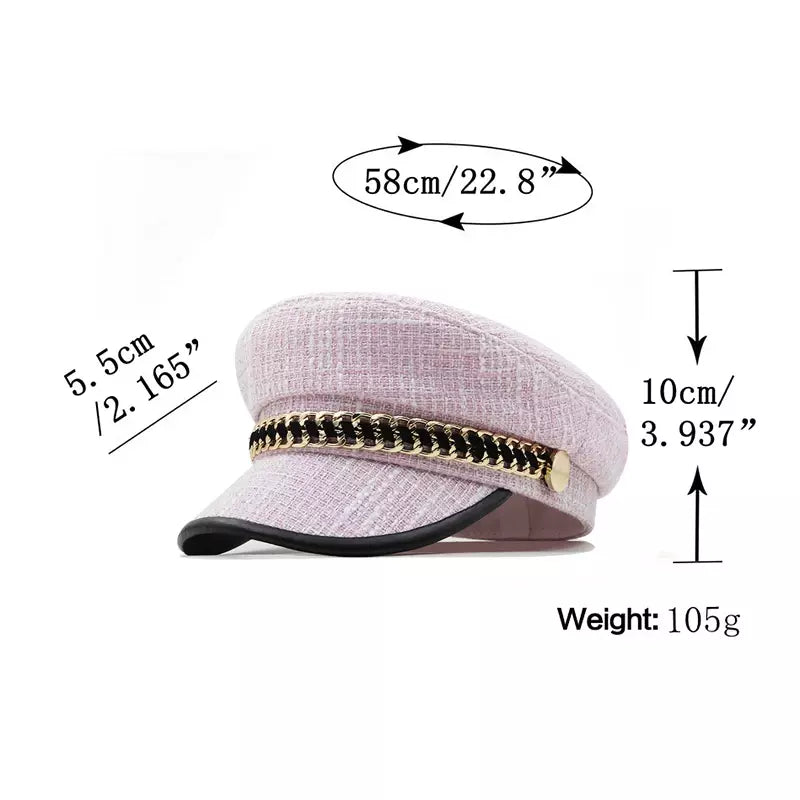 Rivette Golden Chain Sailor Cap