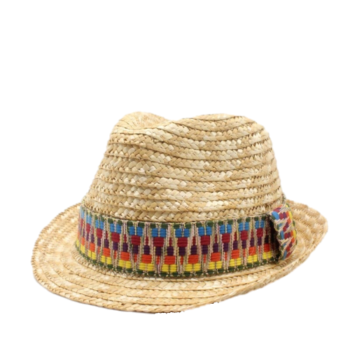 Riviera Summer Straw Trilby Hat