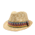 Riviera Summer Straw Trilby Hat