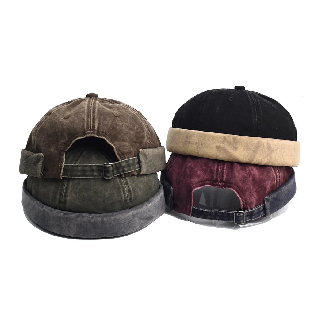 Robertson Washed Cotton Brimless Docker Cap