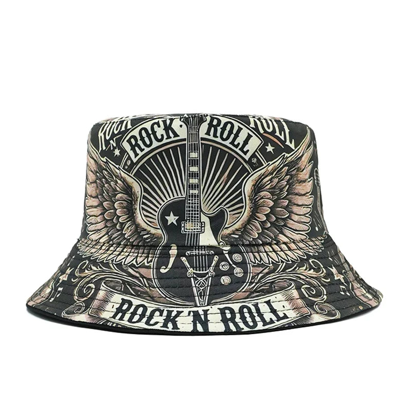 Rock'N Roll Will Never Die Reversible Bucket Hat