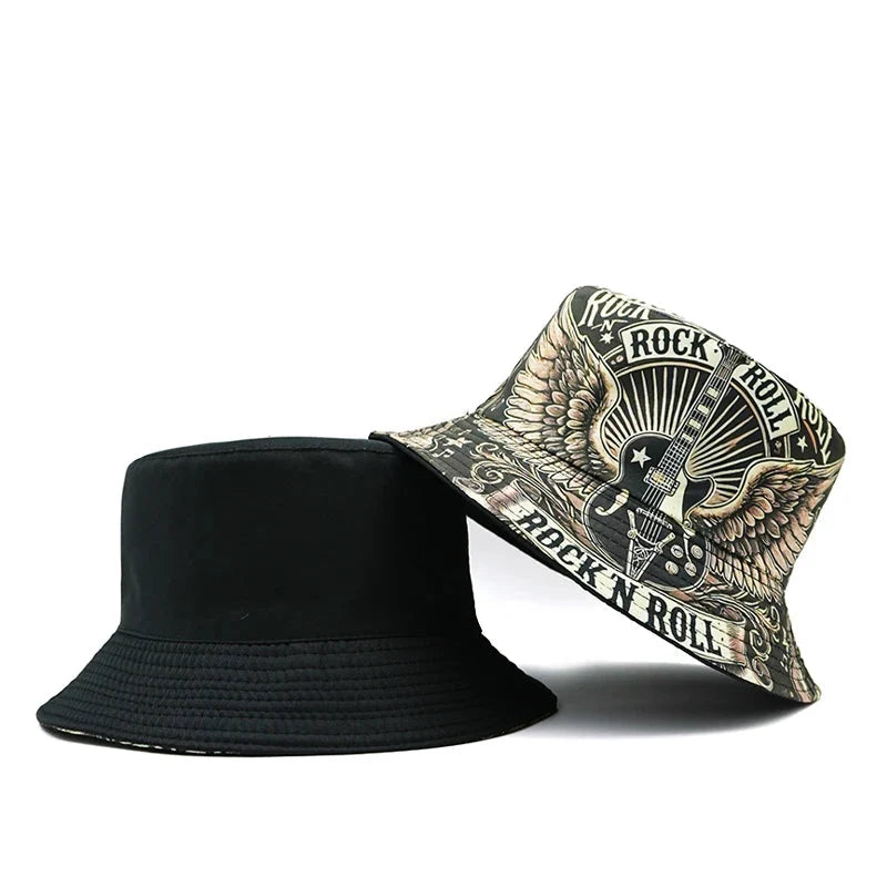 Rock'N Roll Will Never Die Reversible Bucket Hat