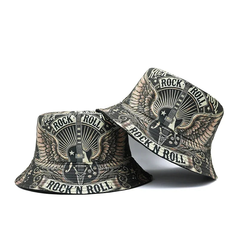 Rock'N Roll Will Never Die Reversible Bucket Hat