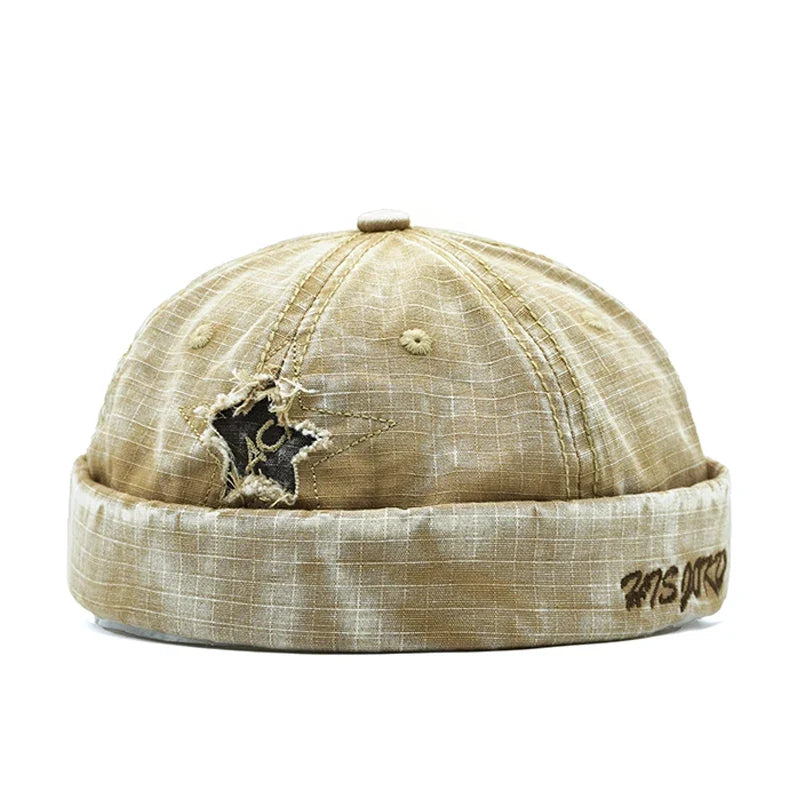 Rockstar Distressed Washed Cotton Docker Cap