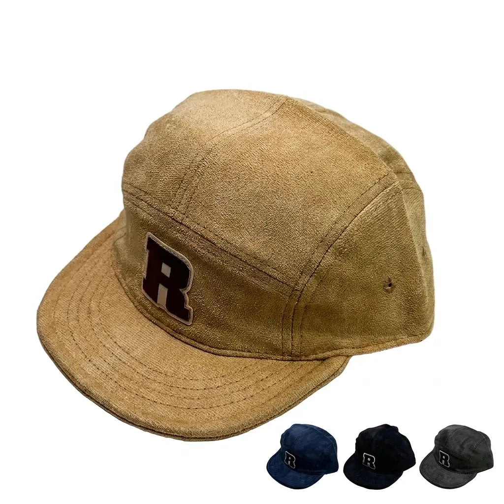 Rockstar Washed Cotton Flat Visor 5-Panels Cap