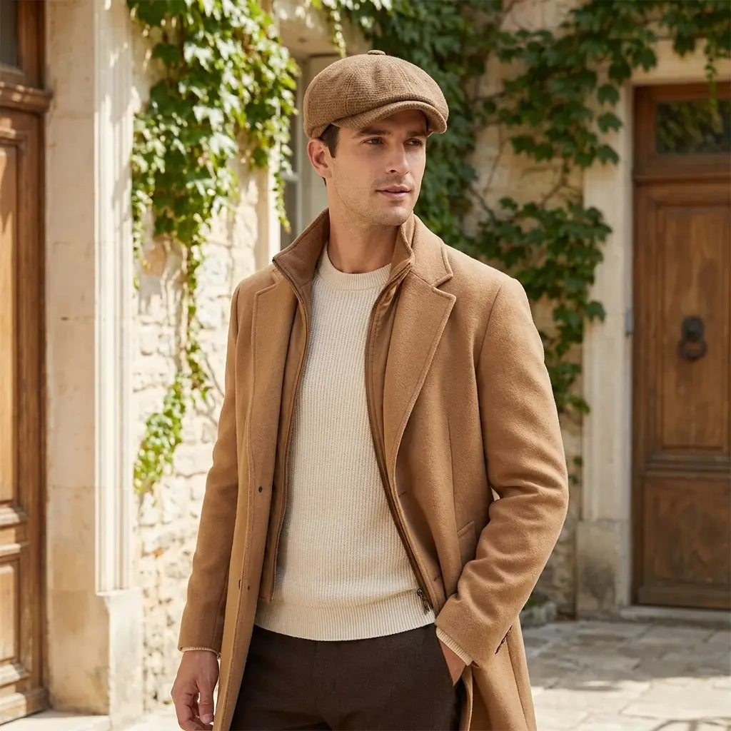 Ropewalks Cotton Newsboy Cap