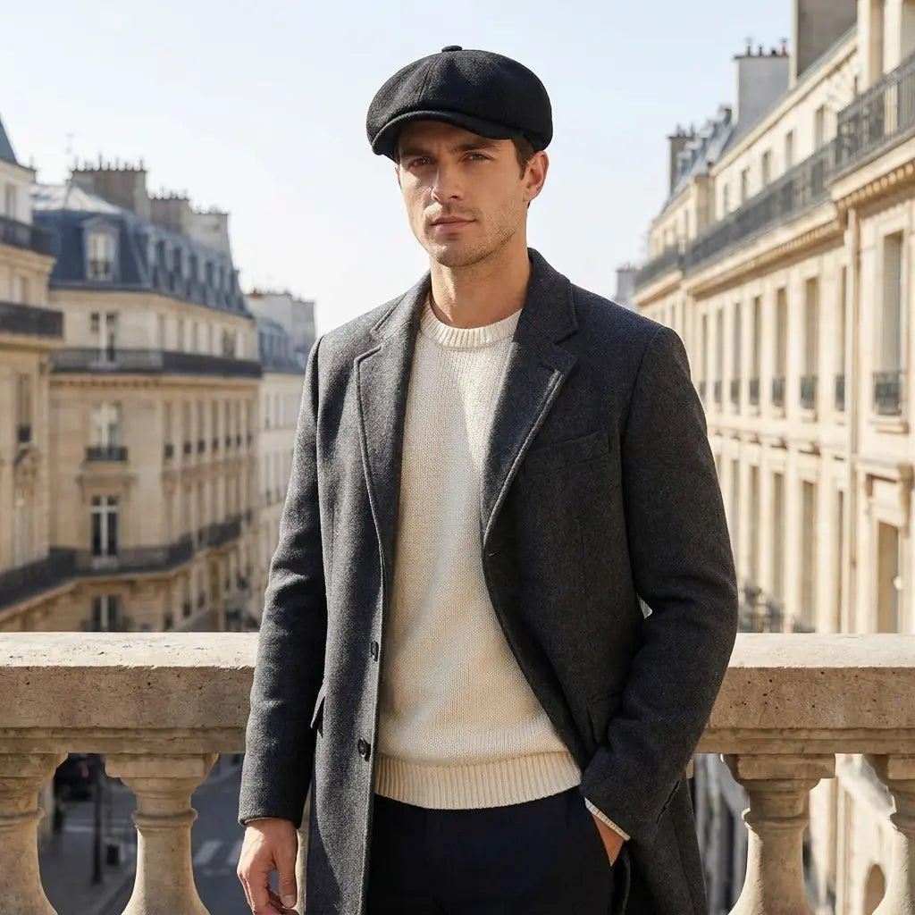 Ropewalks Cotton Newsboy Cap