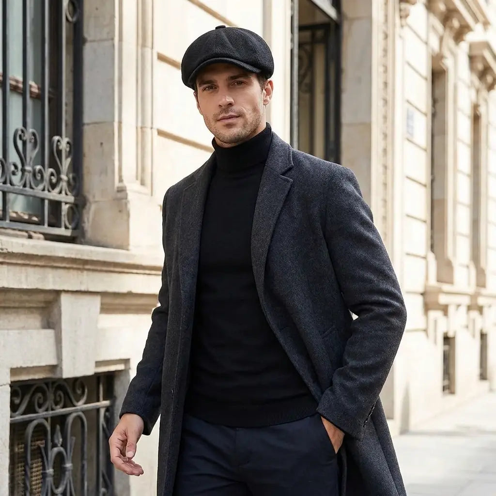 Ropewalks Cotton Newsboy Cap