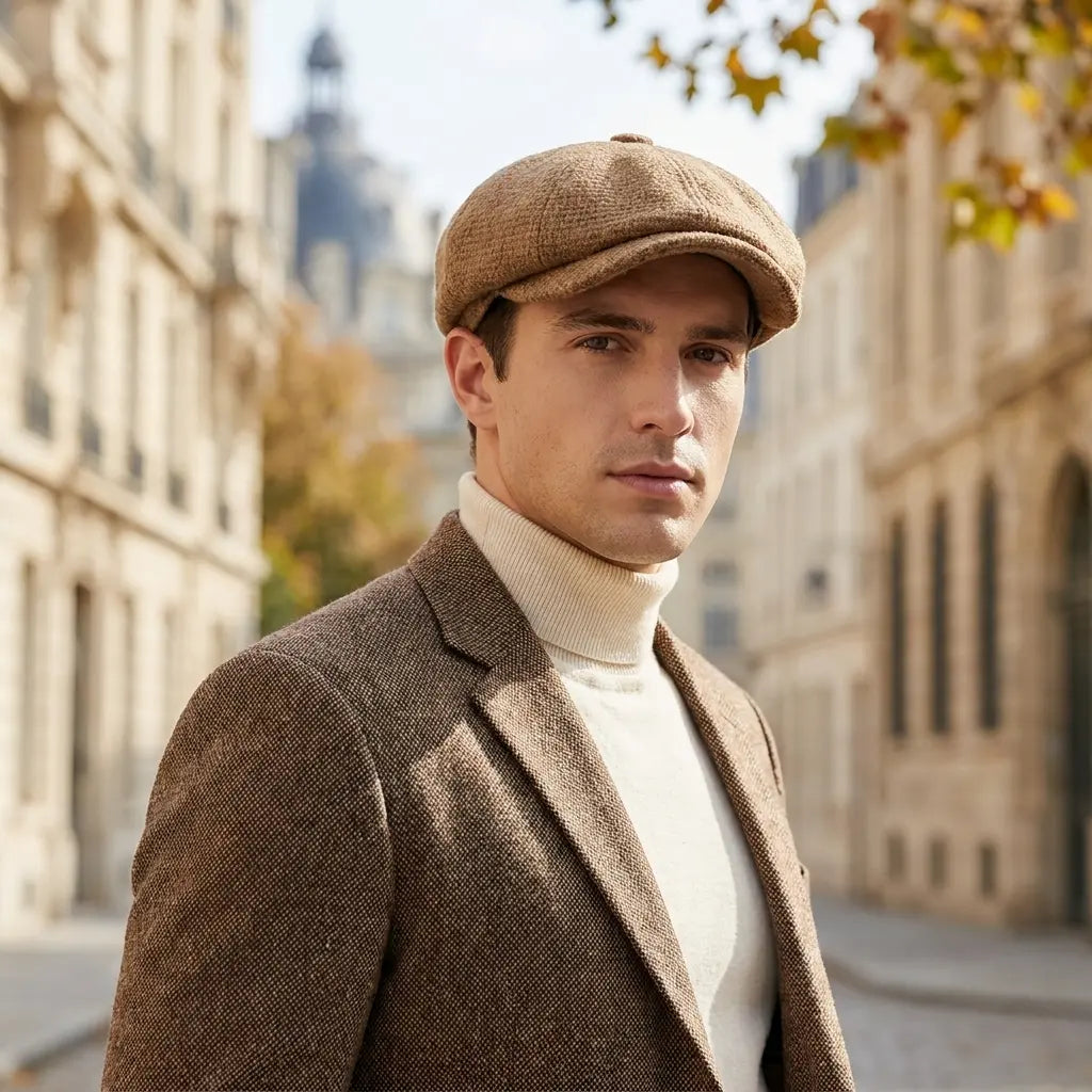 Ropewalks Cotton Newsboy Cap