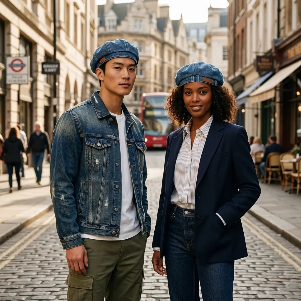 Ropewalks Vintage Denim Blue Beret