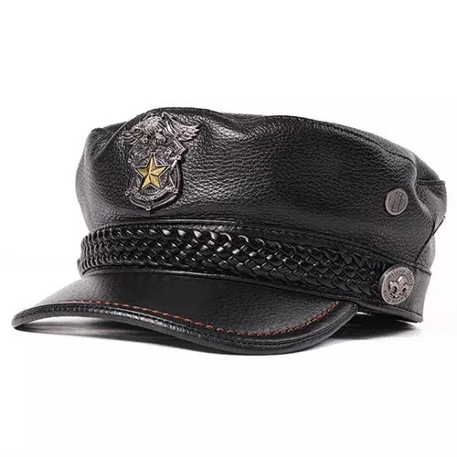 Royal Star Genuine Leather Sailor Cap