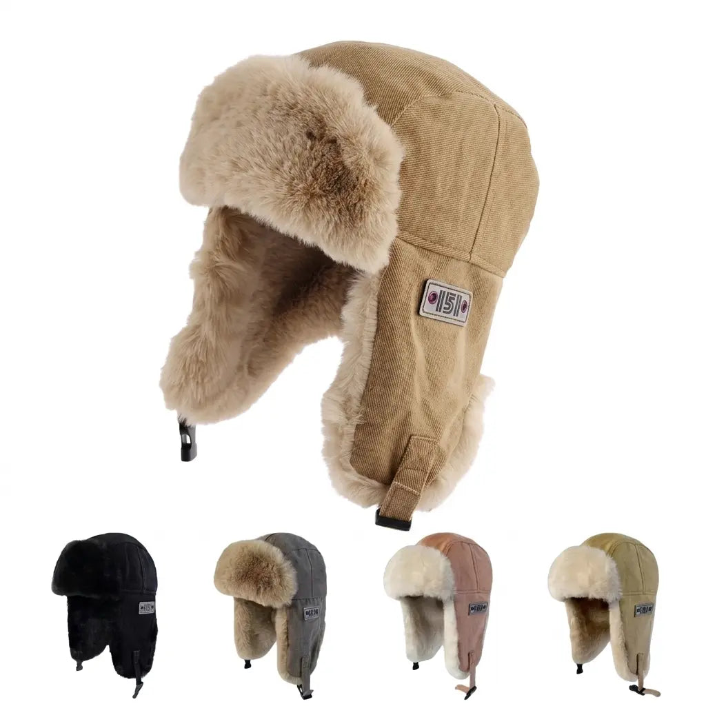 Russian Pilot Fur Winter Bomber Hat