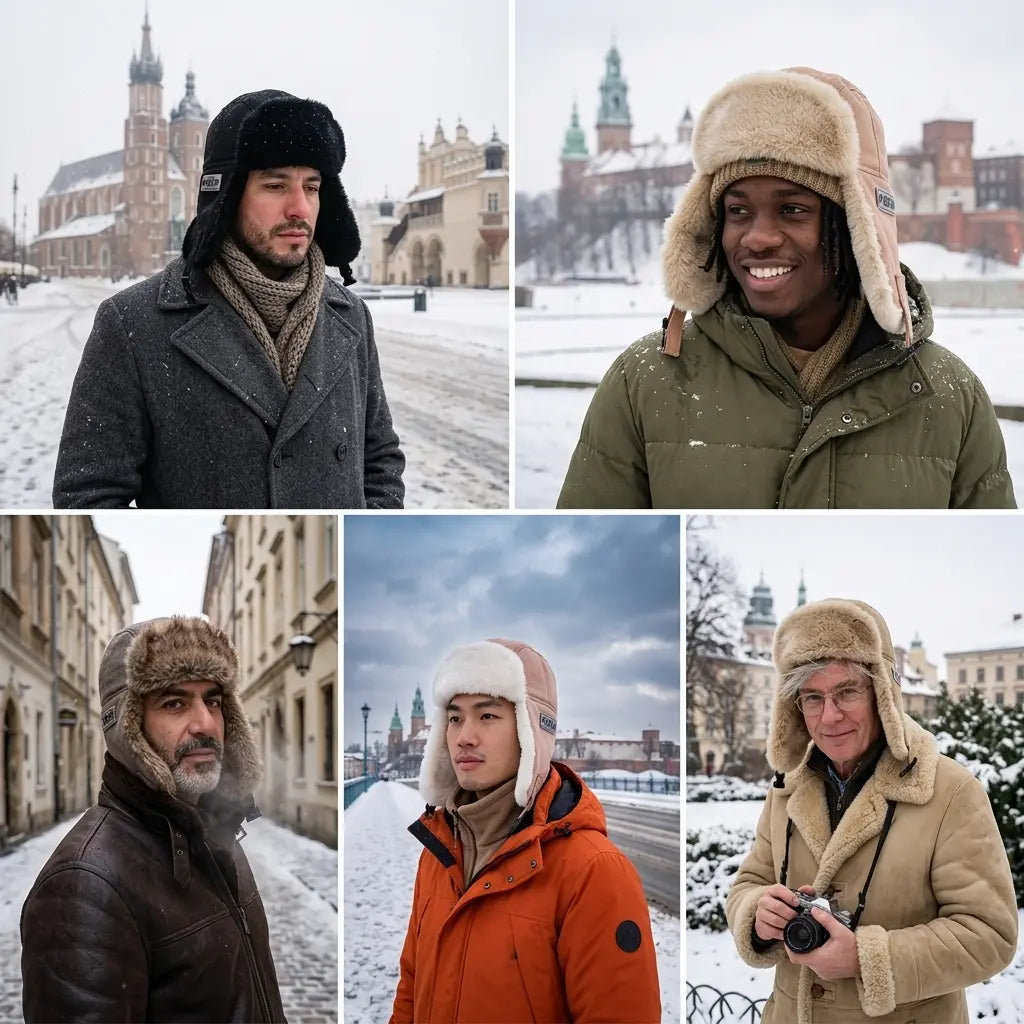 Russian Pilot Fur Winter Bomber Hat