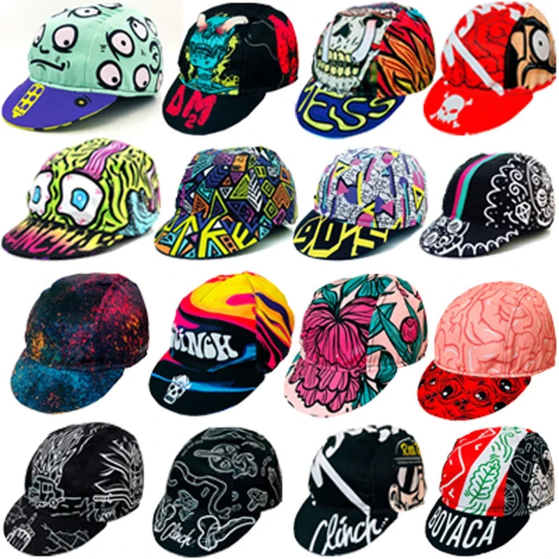 Around The World Abstract Cycling Cap