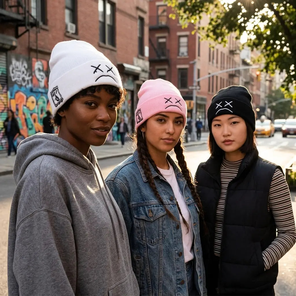 SAD Knitted Cotton Beanie