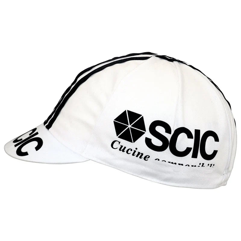 SCIC Retro White Cycling Cap