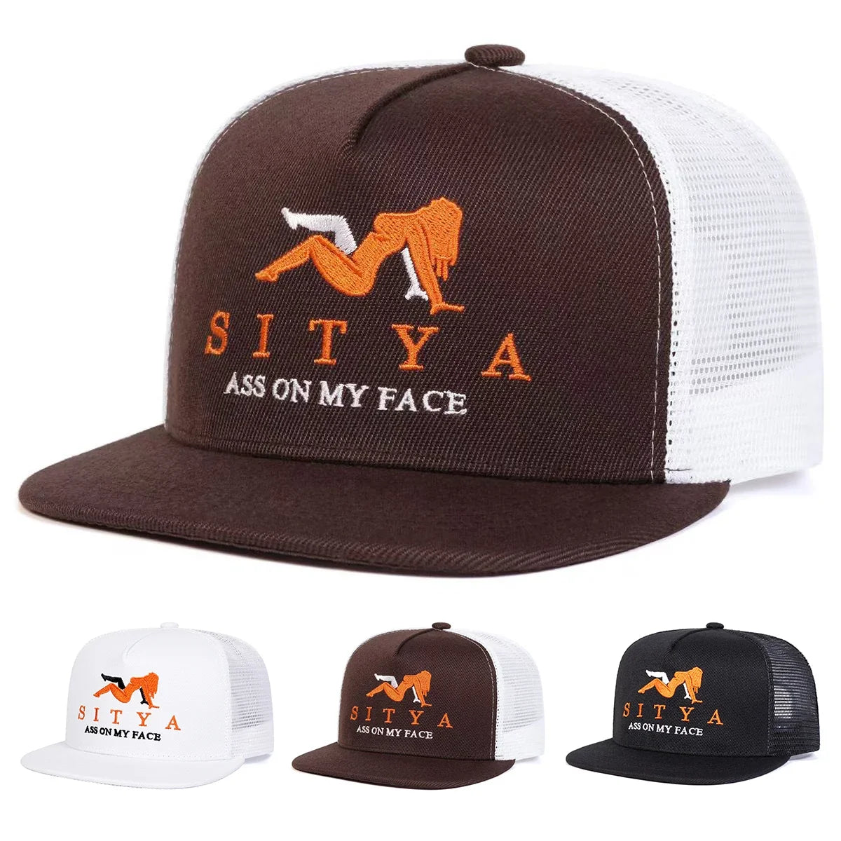 SITYA Ass On My Face Trucker Snapback Cap