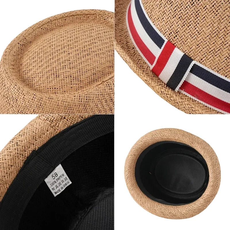 Saint Jean Summer Straw Porkpie Hat