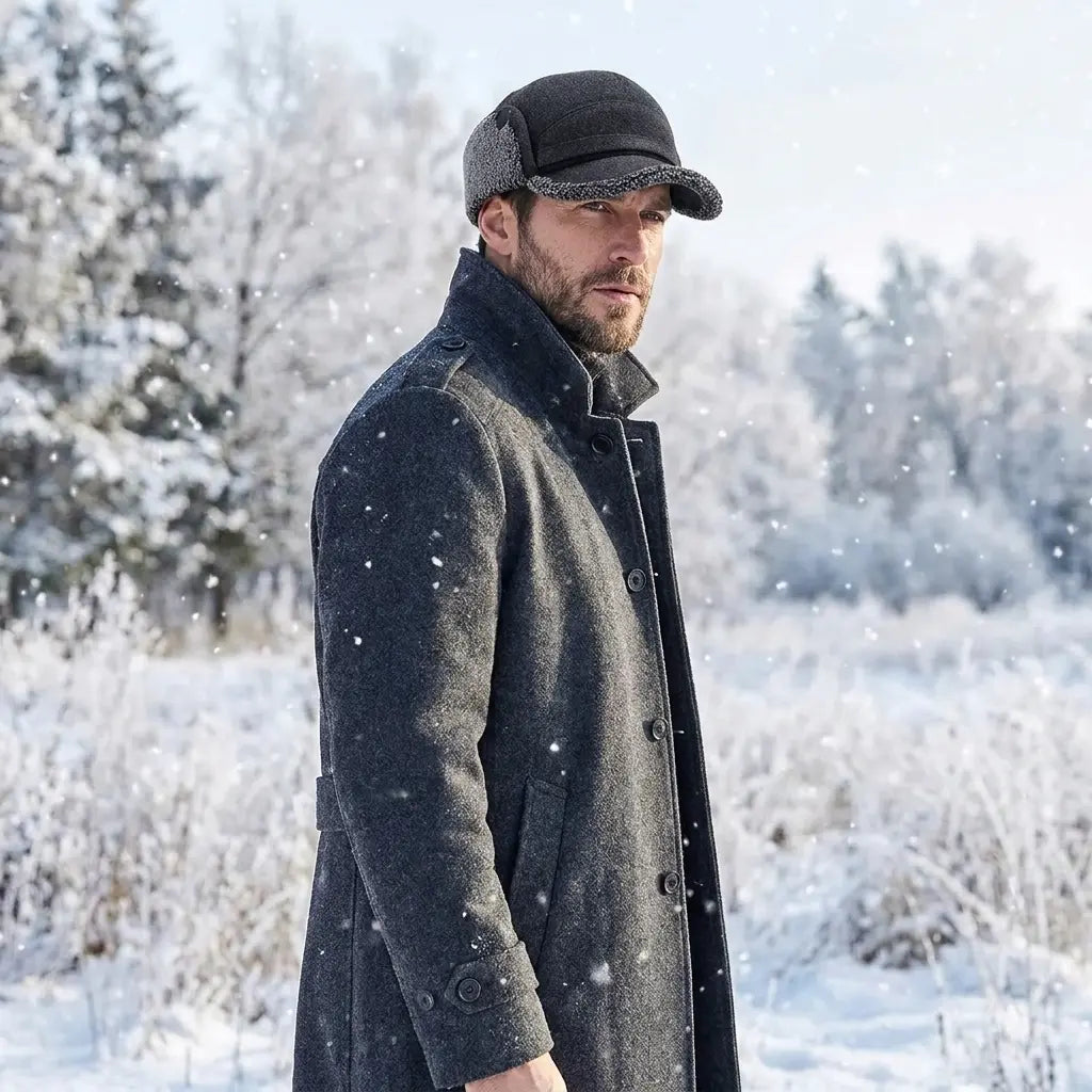 Saint Paul Winter Fur Earflaps Baseball Cap