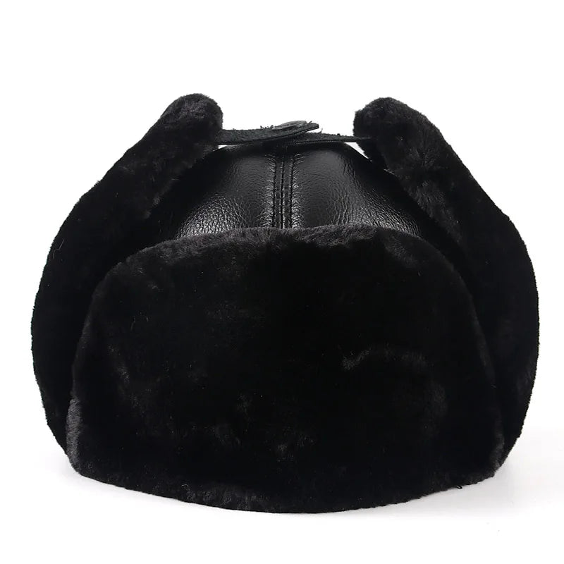 Saint Petersburg Leather Trapper Bomber Hat