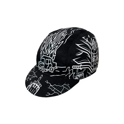 Around The World Abstract Cycling Cap