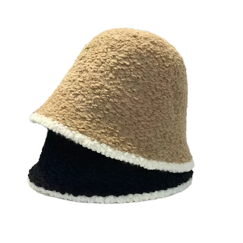 Scarlett Fur Crochet Bucket Hat