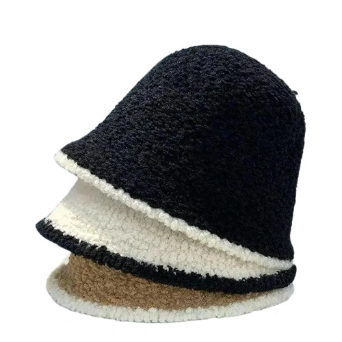 Scarlett Fur Crochet Bucket Hat