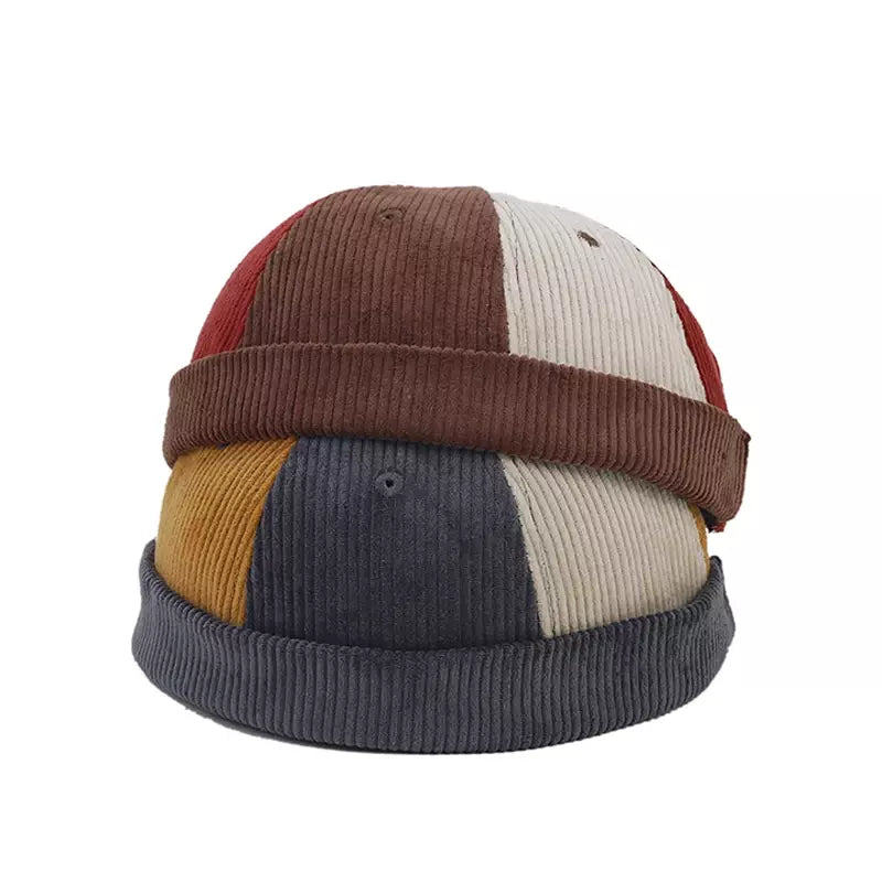 Seaford Patchwork Corduroy Docker Cap