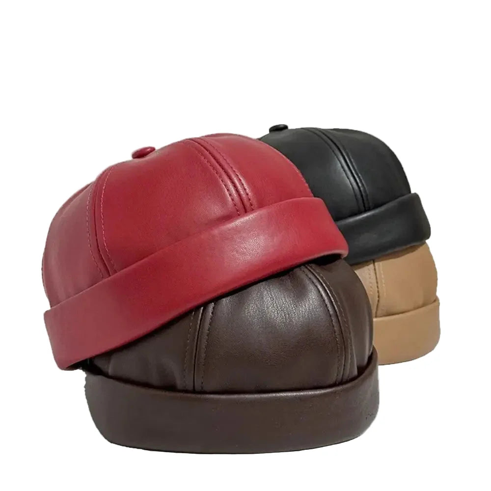 Seward Leather Docker Cap