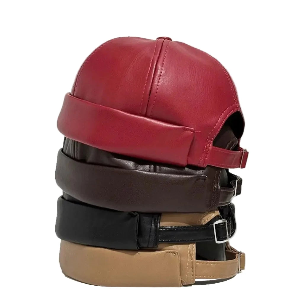 Seward Leather Docker Cap