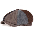 Shelby 4 Colors Herringbone Newsboy Cap